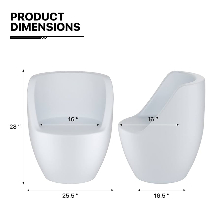 Amazon.com : MoNiBloom LED Barrel Chair with Remote, 16 RGB